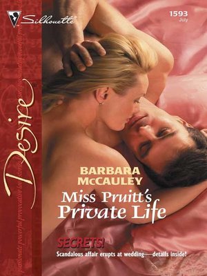 cover image of Miss Pruitt's Private Life